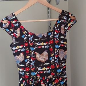 XS retrolicious chicken dress